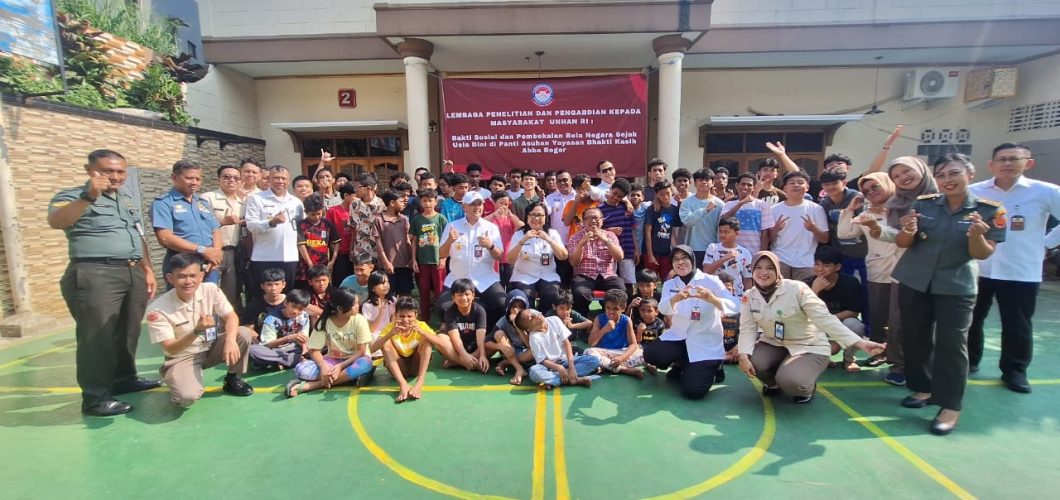 BEGINI CARA LPPM UNHAN RI BERBAGI KEBAHAGIAAN  DI PANTI ASUHAN YAYASAN BHAKTI KASIH ABBA BOGOR